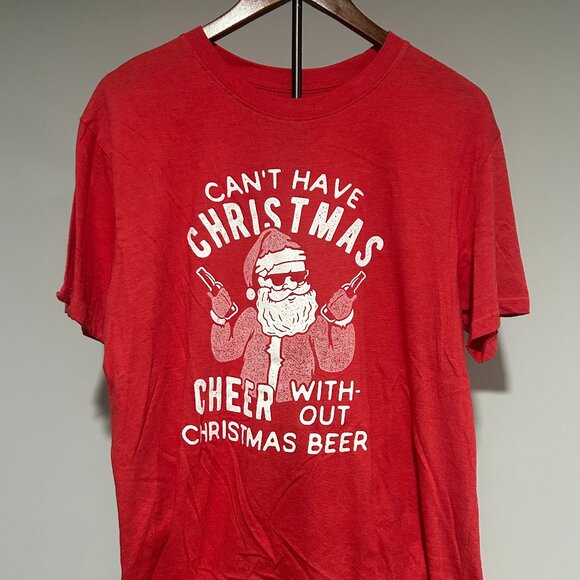 Tee | Can't have Christmas Cheer without Christmas Beer | NEW - Picture 1 of 1